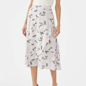XL JustFab Midi Skirt